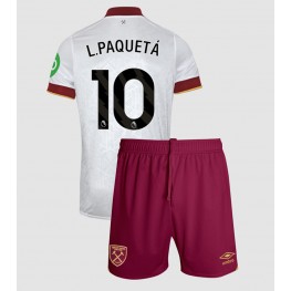 West Ham United Lucas Paqueta #10 Derde tenue Kids 2024-25 Korte Mouw (+ Korte broeken)